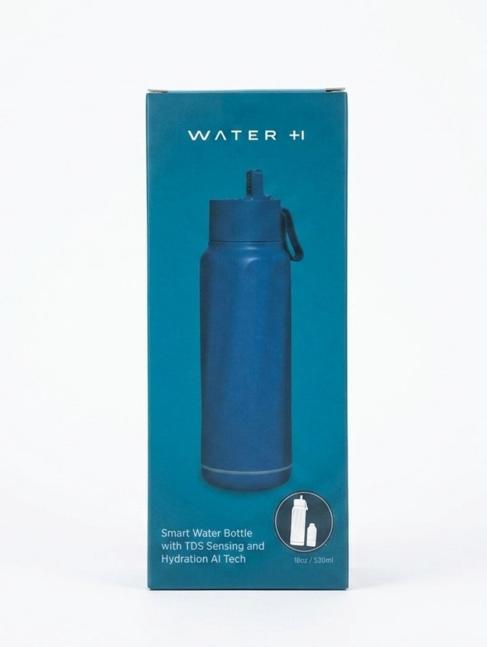 Smart Insulated Water Bottle in Deep Navy with Bluetooth